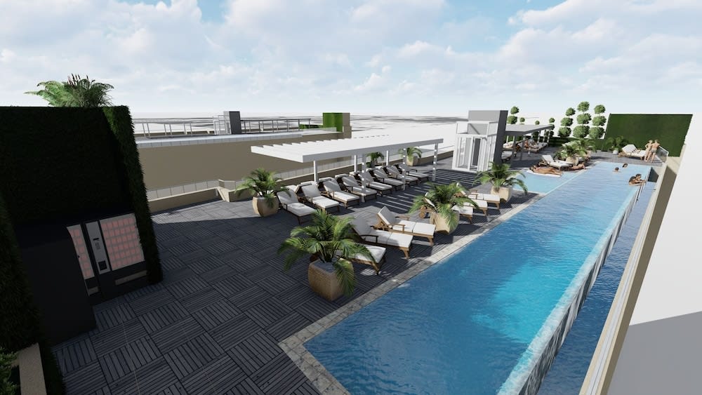 Takterrasspool