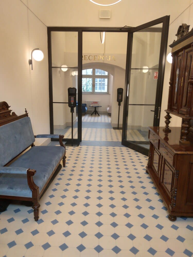Sittområde i lobbyn