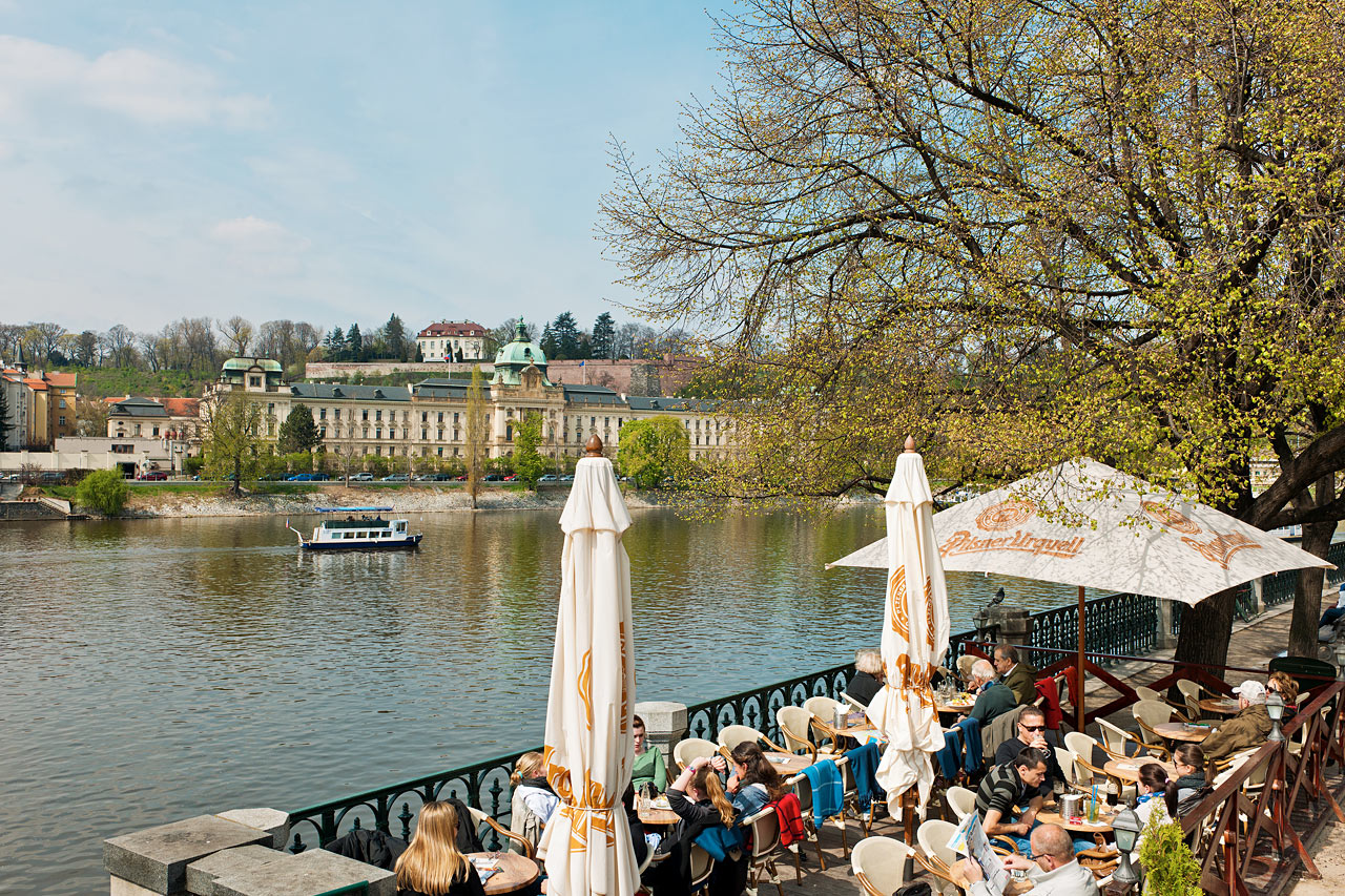 Det judiska kvarteret Josefov vid bron Cechuv, Prag