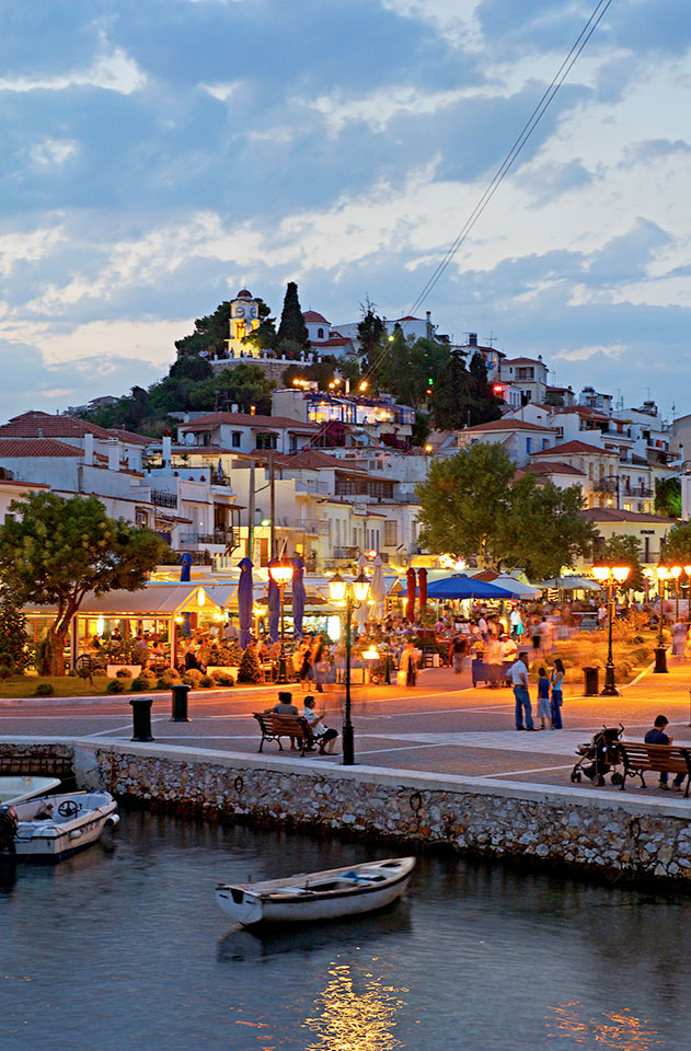 Skiathos stad
