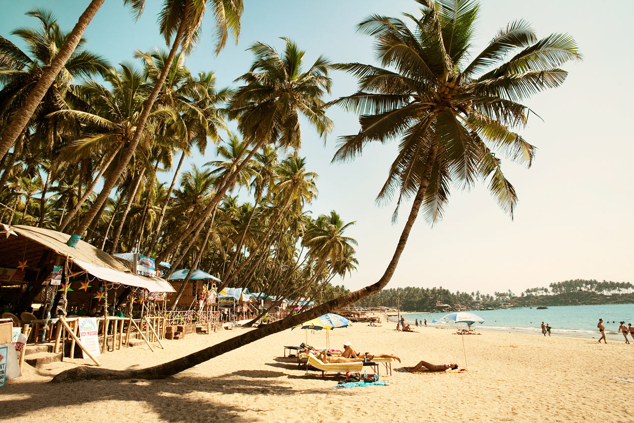 Palolem beach, Södra Goa