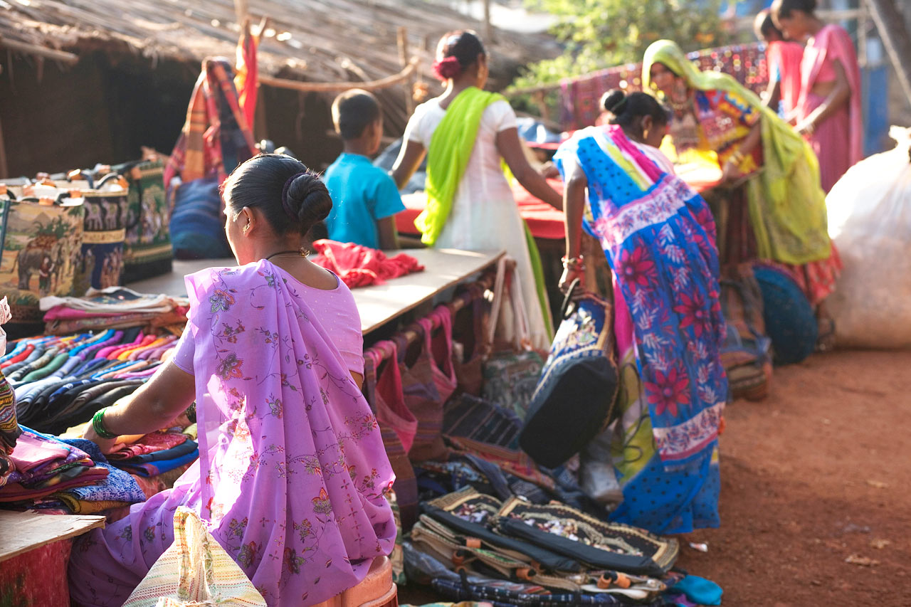 Anjuna market, Norra Goa