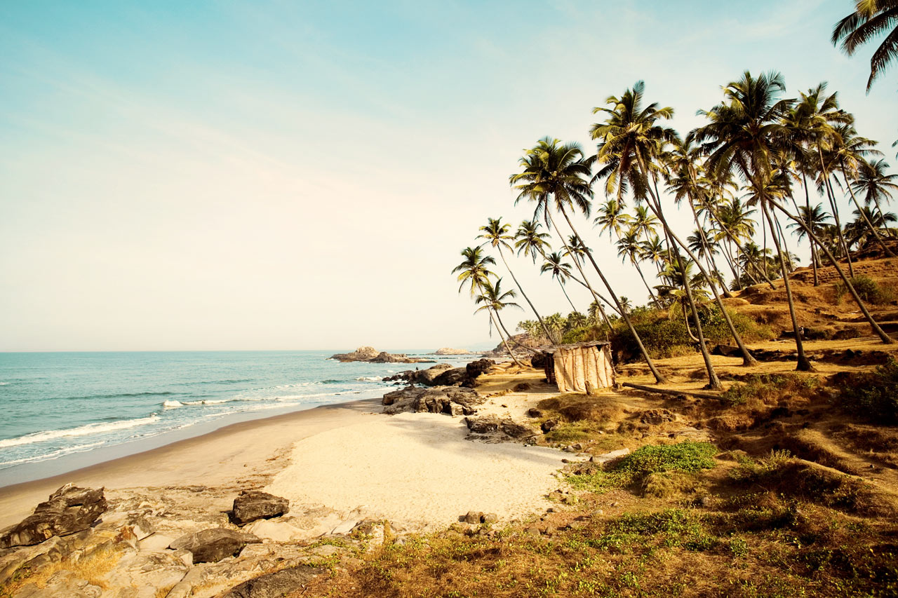 Vagator beach, Norra Goa
