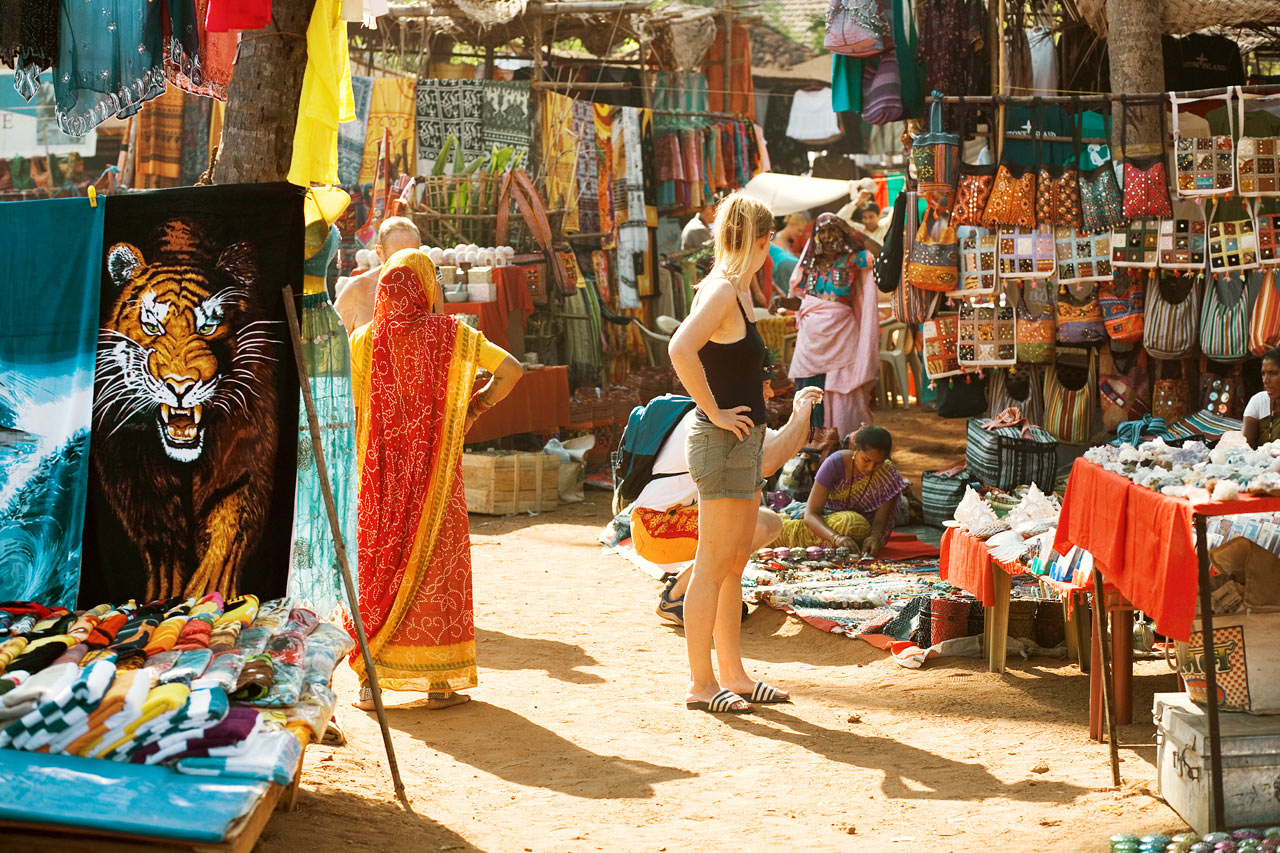 Anjuna market, Norra goa