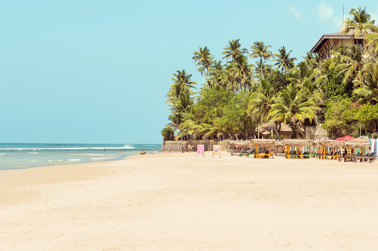 Kabalana Beach, Ahangama på södra Sri Lanka