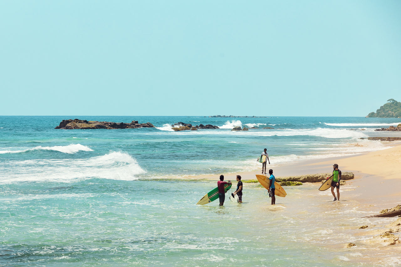 Coconut Beach på södra Sri Lanka