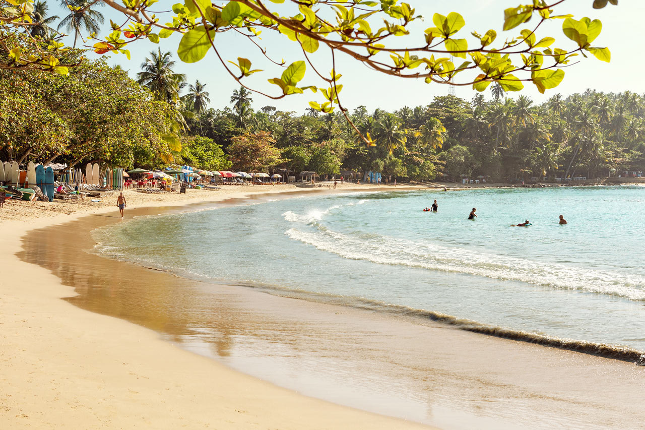 Hiriketiya Beach på södra Sri Lanka