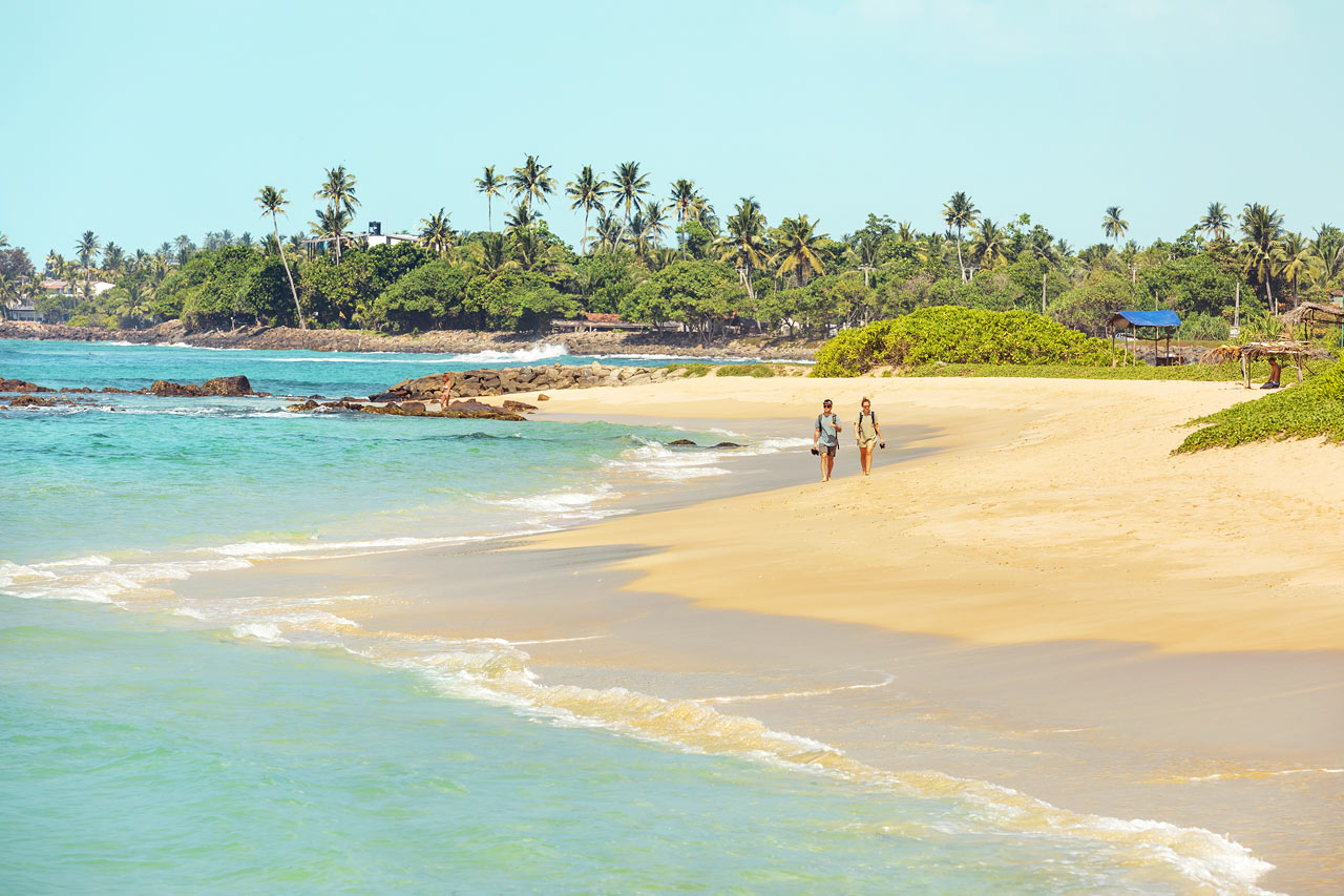 Midigama Beach på södra Sri Lanka