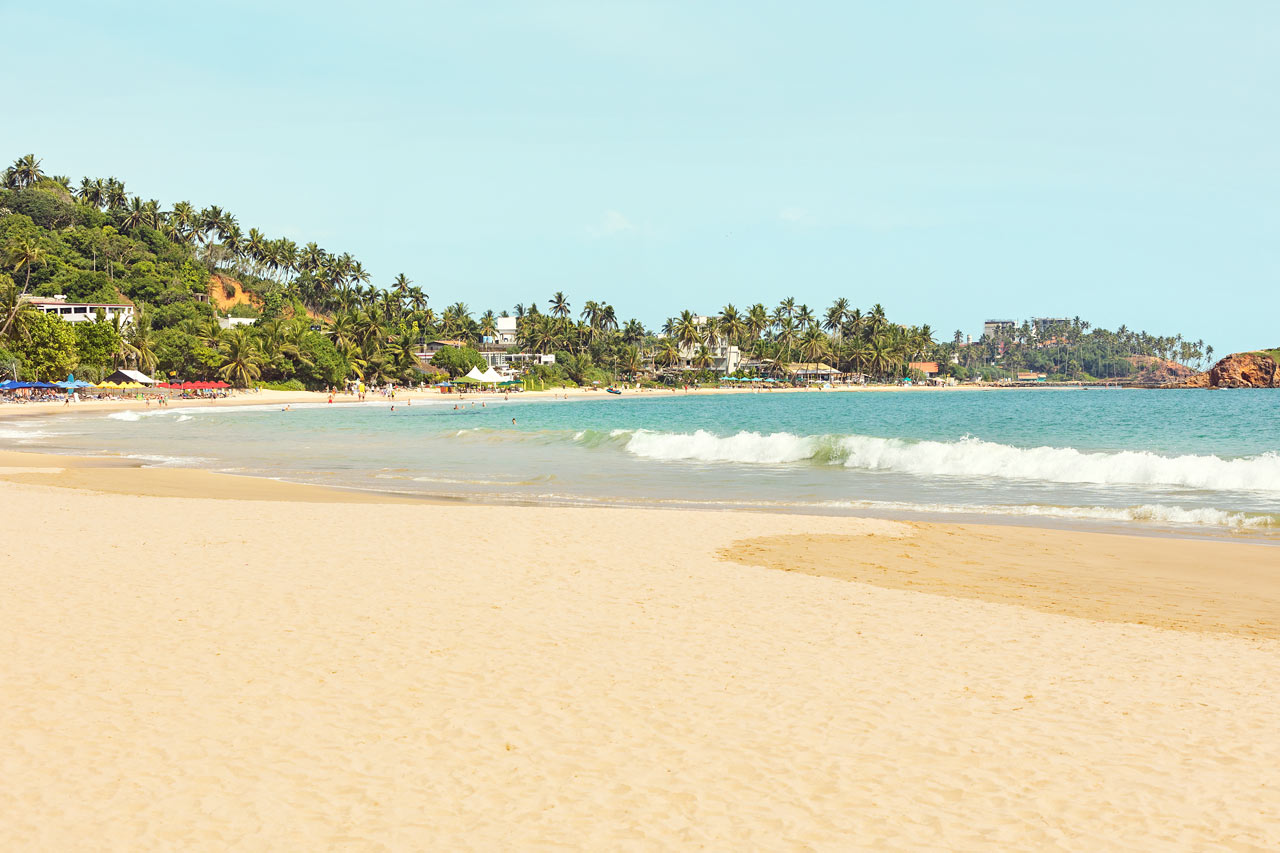 Mirissa Beach på södra Sri Lanka