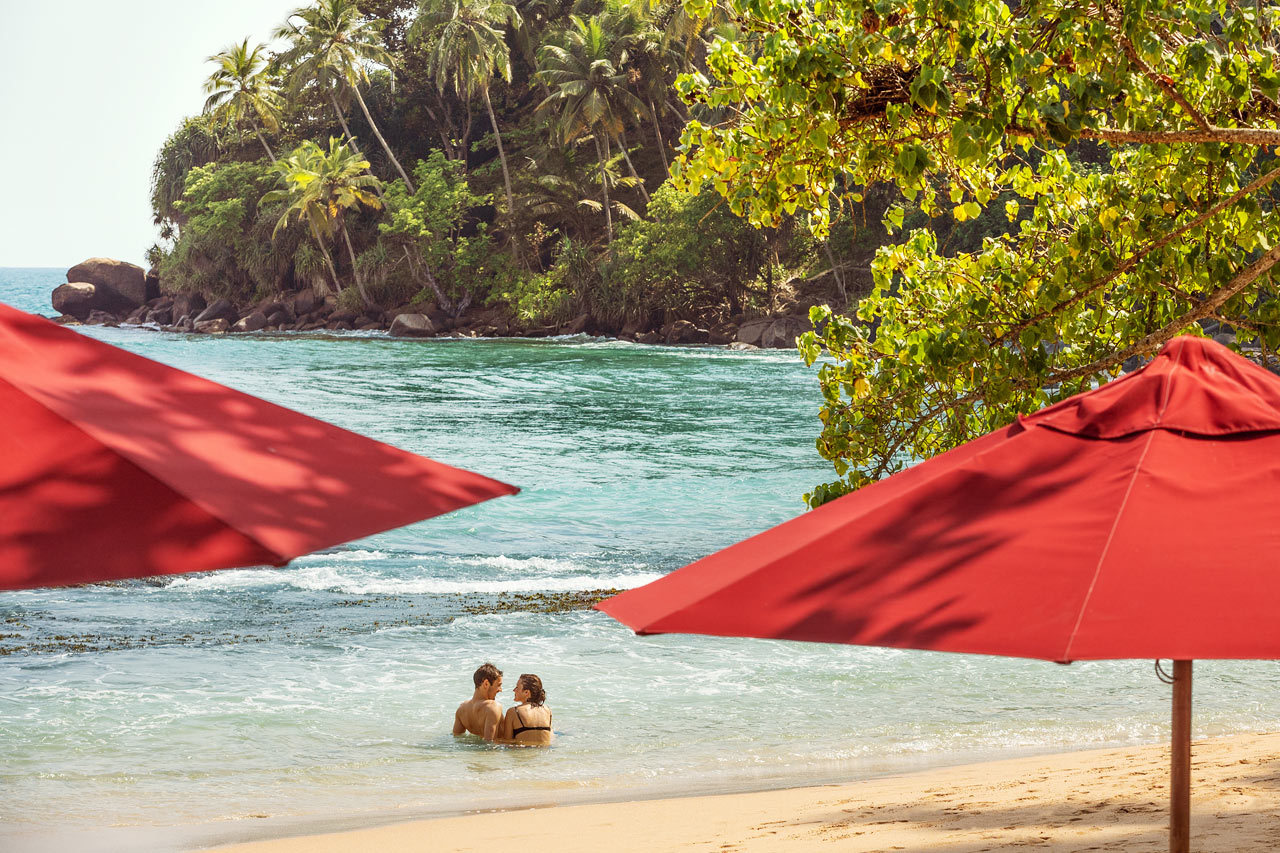 Mirissa Beach på södra Sri Lanka