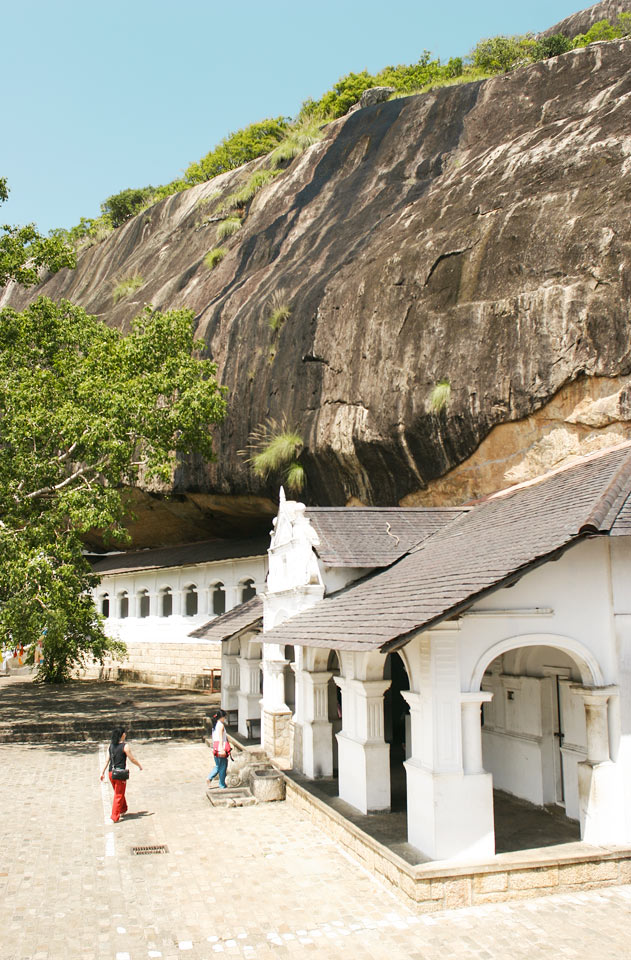 Dambulla Cave Temple i centrala delarna av Sri Lanka