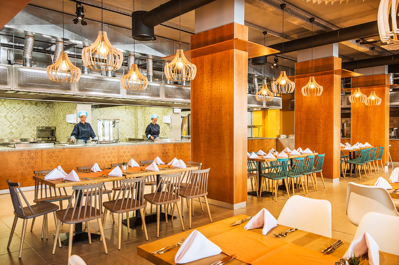 Bufférestaurang med italienska rätter