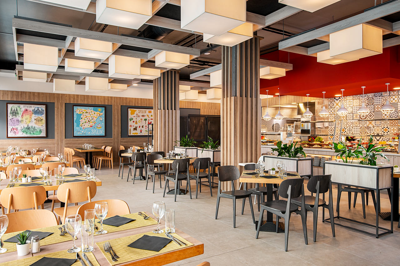Bufférestaurang med spanska rätter