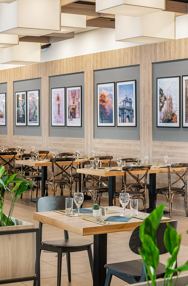 Bufférestaurang med spanska rätter