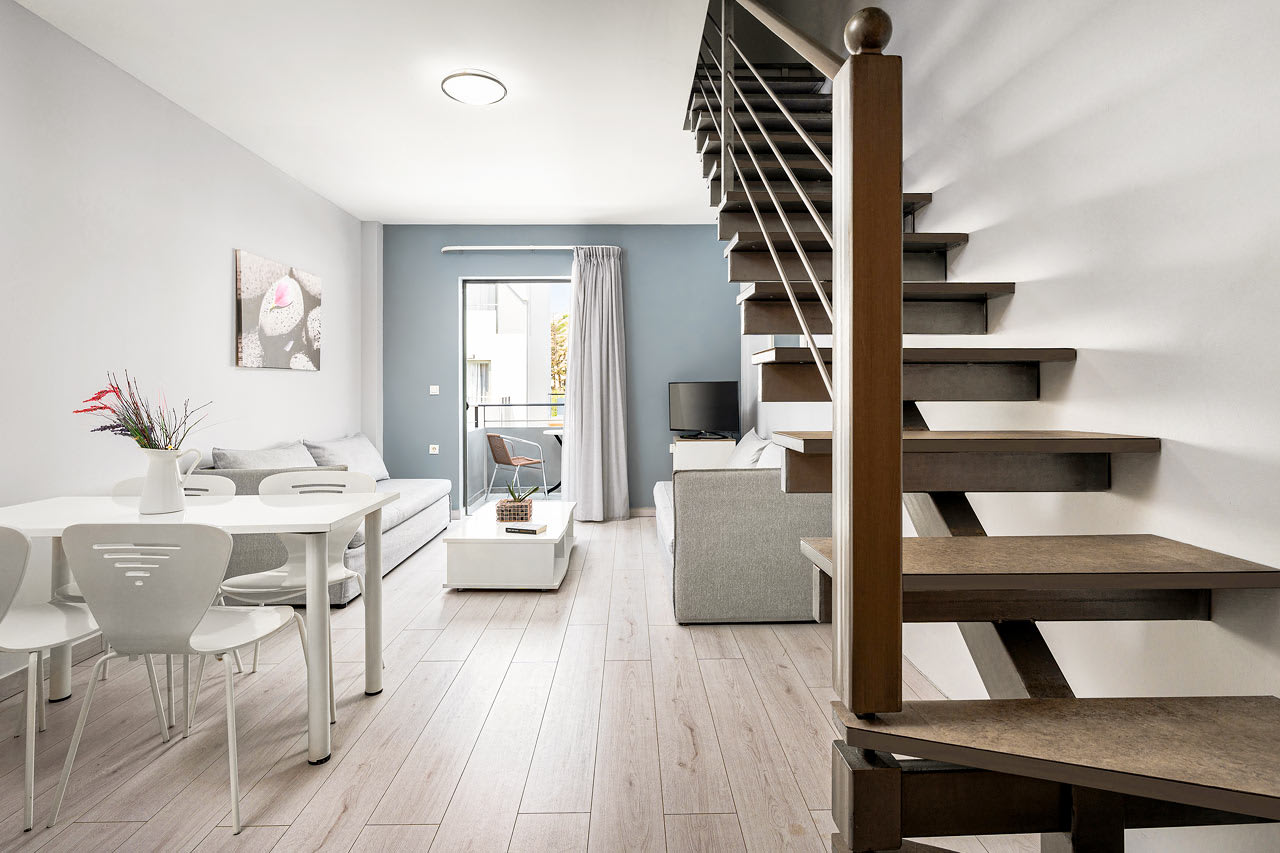 Enrumslägenhet i två etage