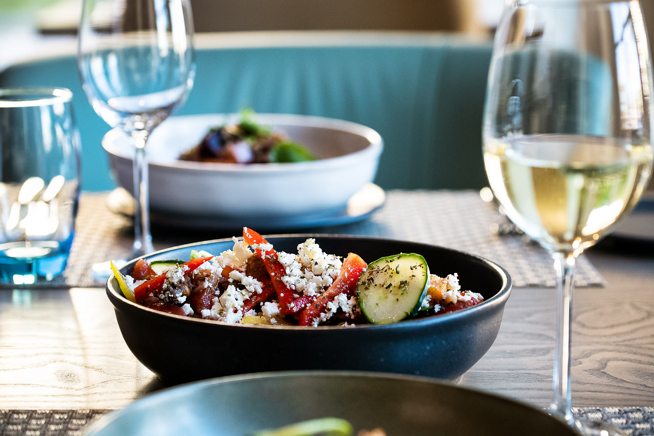 À la carte-restaurangen med grekisk fusion