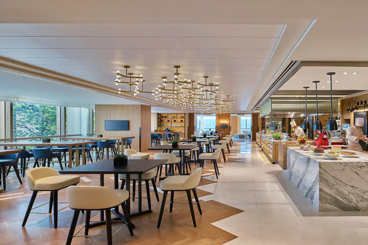 En av hotellets restauranger