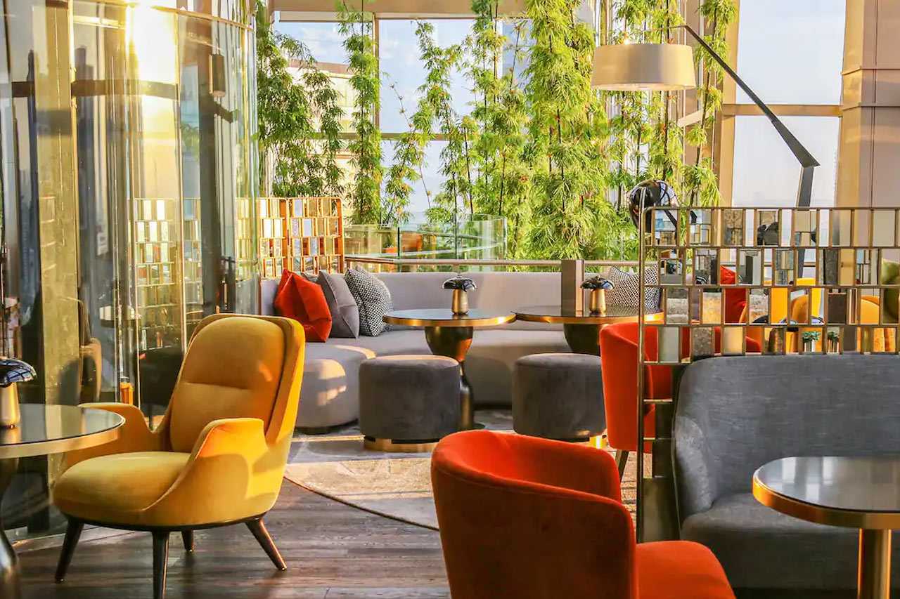 En av hotellets restauranger