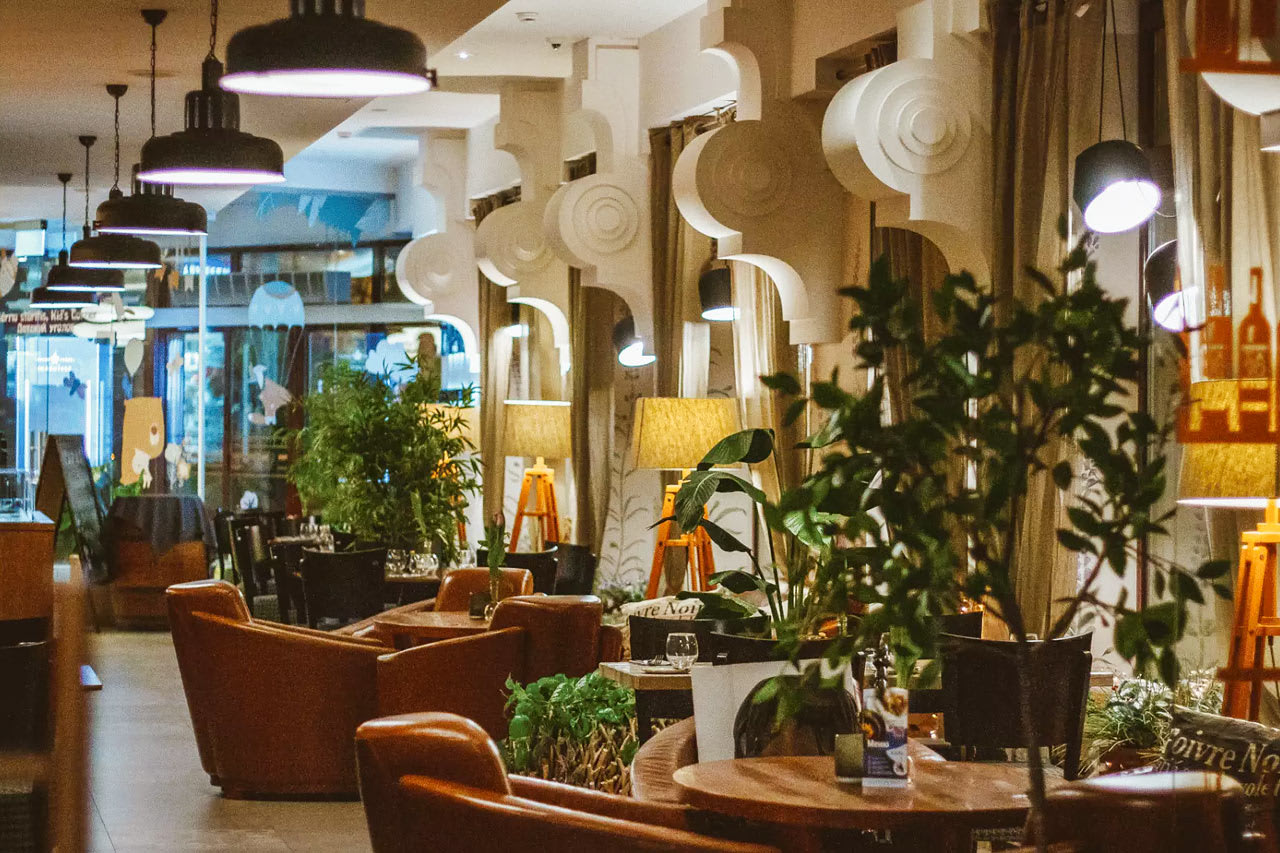 Hotellets restaurang