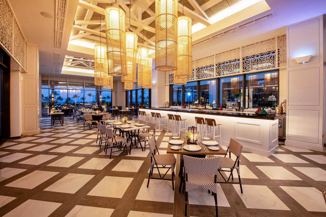 À la carte-restaurang med medelhavsrätter