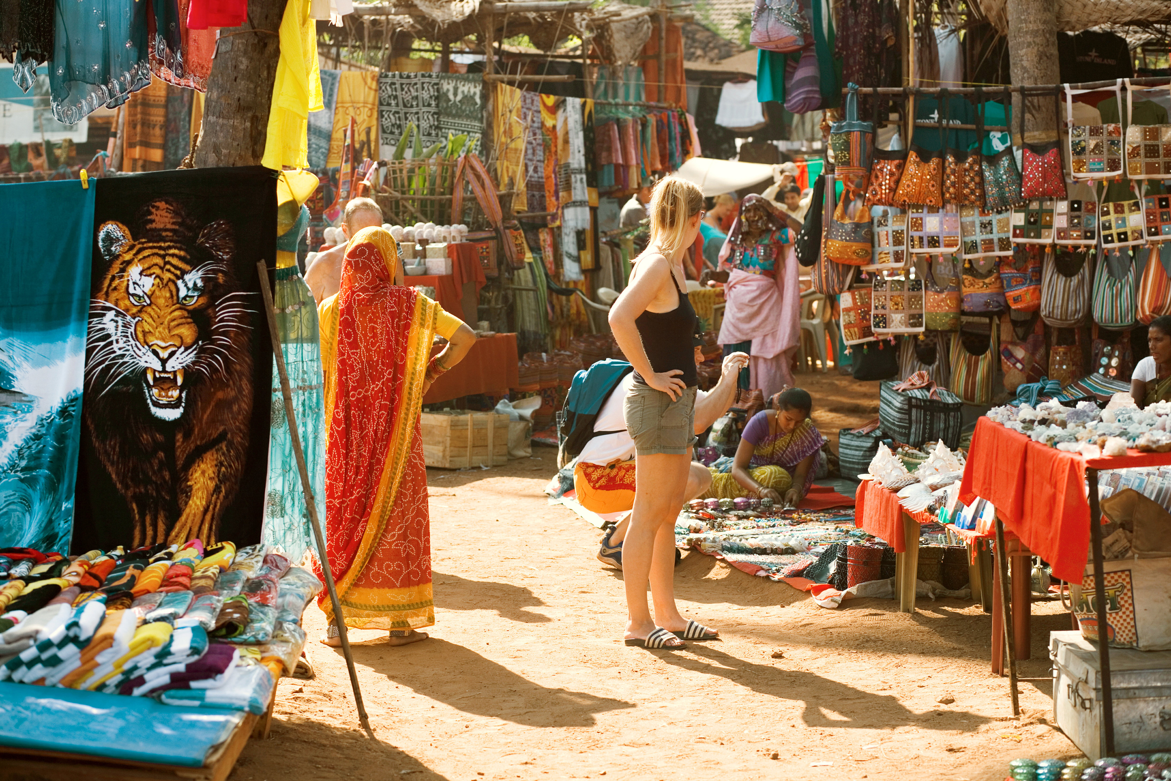 Anjuna market, norra Goa