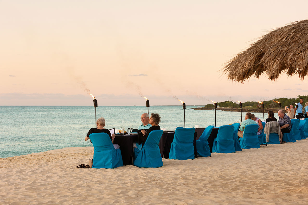Restaurang Passion on the Beach på Eagle Beach