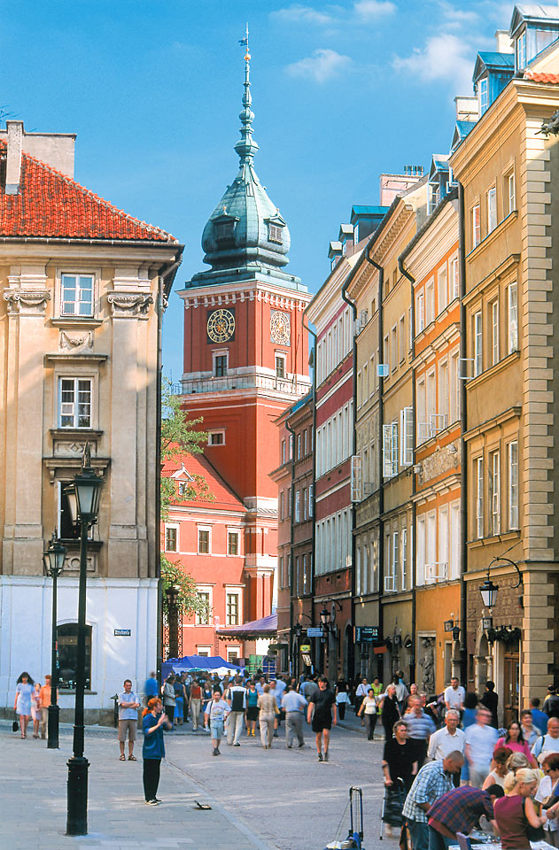 Gamla stan i Warszawa - den äldsta stadskärnan i Warszawa